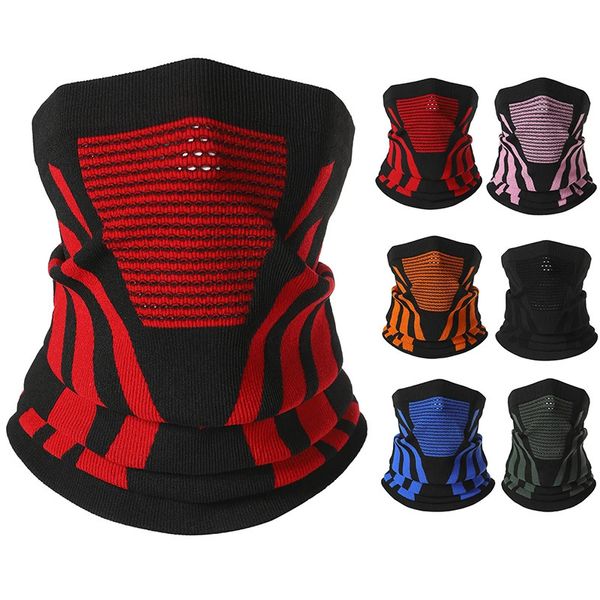 Foulards visage Bandana masque couverture cou plus chaud guêtre vélo cyclisme ski tube écharpe randonnée masques respirants femmes hommes hiver tube cou 231017