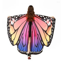 Bufandas Hada Mariposa Alas Chal Moda Fiesta Vestir Disfraz Festival Rave Halloween Cape