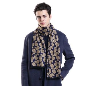 Foulards Mode Automne Hommes Écharpe Designer Paisley Écharpes Tricotées Marque De Luxe Écharpes En Cachemire Hommes Hiver Chaud Echarpe Long Wraps Homme L221006