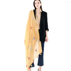 Sjaals Mode Cashewbloem Effen Kleur Euro-Amerikaanse stijl Herfst en winter Warme winddichte katoenen sjaal met kwastjes