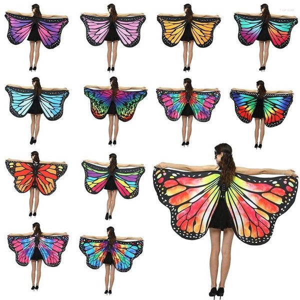 Bufandas Moda Cosplay Accesorio Hada Fiesta Favor Mariposa Traje Bufanda Capa Alas Mantón