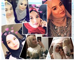 Foulards Mode Femmes Musulmanes Hijabs Châle Islamique Modeste Foulard Glitter Shimmer Lurex Stole Chapeaux Brillant Sheer Scarf Wrap