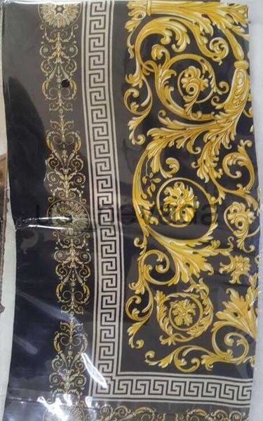 Foulards mode peinture à l'huile écharpe boussole dorée foulard en soie foulards en Satin 90 grand foulard carré femme J230822