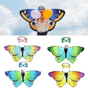 Sjaals Fashion Partyprop Fairy Party Favor Butterfly Wings Shawl Kostuums Accessoire Kids Cloak Scarf