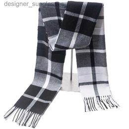 Foulards Mode Femmes Chaud Classique Treillis Foulards Casual Populaire Cachemire Couple Plaid Hiver Hommes D'affaires Unisexe Silencieux Doux ShlL231101