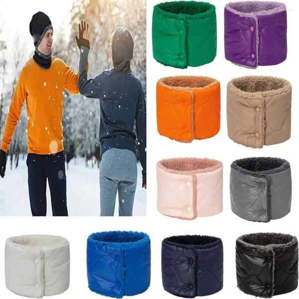 Bufandas sujetador esquí motocicleta bufanda engrosamiento babero cálido cuello cubierta térmica calentador invierno polar snood capucha tubo