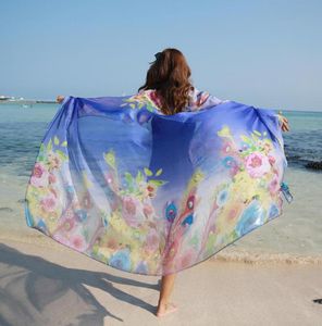 Écharpes plume femme écharpe d'été de printemps filles châle couverture de plage poncho luxe scarver ponchos et capes9280976