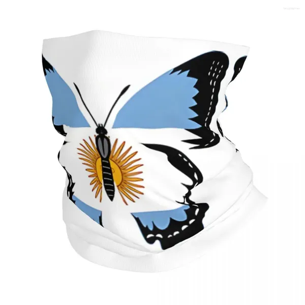 Écharpes drapeau papillon Argentine bandana couvre couvre de motochross écharpe visage coulant unisexe adulte lavable