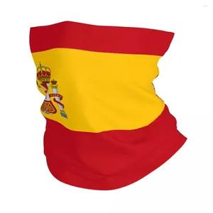 Bufandas de la bandera de España Cubierta del cuello Bandana Balaclavas Balaclavas Bufanda Bufanda Multi-Use Ciclismo Unisex Adulto a prueba de viento