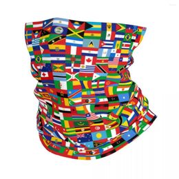 Écharbes drapeaux de tous les pays le monde bandana gaiter drapeau imprimé magique foulard multifonctionnel masque éteint adulte lavable