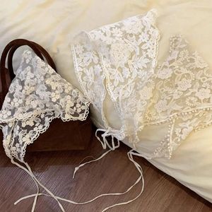 Craquins de style pastoral français Fashion Fashion Fringe Lace Lace Bandon serviette triangulaire