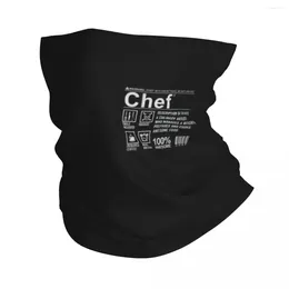 Sjaals Grappig Koken Schedel Mes Bandana Nekhoes Gedrukt Cook Magic Sjaal Multifunctioneel gezichtsmasker Hardlopen Voor Mannen Vrouwen Volwassen Winddicht