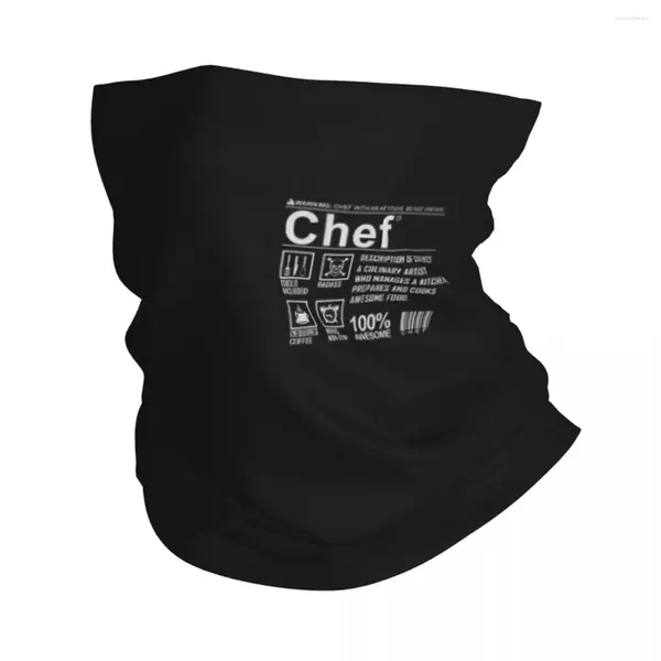 Foulards drôle cuisine crâne couteau bandana cou couverture imprimé cuisinier magique écharpe multi-usage masque de visage en cours d'exécution pour hommes femmes adultes coupe-vent