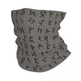 Sjaals Futhark Rune Viking Noordse Mythologie Bandana Halsbeenkap Bivakmutsen Gezichtssjaal Multifunctionele hoofddeksels Rijden Unisex Volwassene