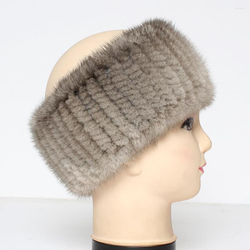 Scarves Genuine Scarf Women Real Headbands Winter Ring Good Elastic Neck Warmer Natural Mufflers