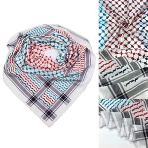 Sjaals Geometrische Jacquard Shemagh Sjaal Keffiyeh Arab East Dubai Head Wrap Vierkante Sjaal Drop