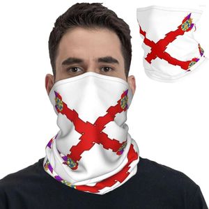 Foulards Allemand Bourgogne Croix Bandana Cou Couverture Imprimé Masque Écharpe Multi-usage Balaclava Cyclisme Unisexe Adulte Lavable