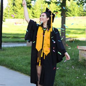 Bufandas Oro Graduación Estola Faja Túnicas Unisex Celebración Po Props Para Uniforme de Comienzos Académicos