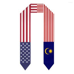 Sjaals Afstuderen Sjerp Maleisië USA Verenigde Staten Vlag Stole Sjaals Graduate Wraps Scraf International Student Pride Gifts