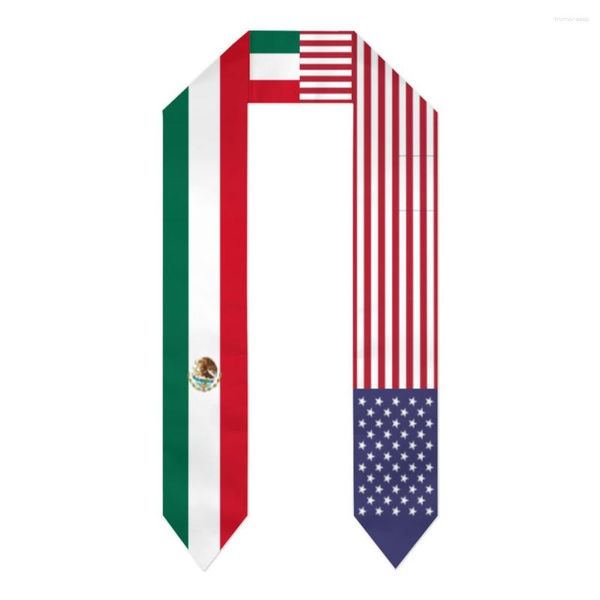 Bufandas Graduación Faja México Bandera de EE. UU. Americana Bufanda Estola Zafiro Azul con raya de estrella Vestido de soltero Accesorio Cinta 180 14