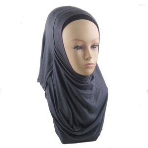 Sjaals H1207 hoogwaardige dubbele lus klaar slijtage instant jersey sjaal moslim hijab headwrap 12 pcs one lot