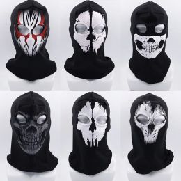 Sjaals Halloween Skull Print Balaclava Cosplay Kostuum Ghost Full Face Bike Face Masker Outdoor Motorfiets Riding Men Hat Ski Caps