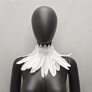 Sjaals Halloween Witte Sjaal Y2k Bont Sjaal Jurk Cape Hals Vrouw Cosplay Snood Kinderen Sjaals Gothic Stijl Wedding Party