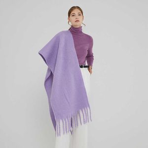 Sjaals hoedhandschoenset sjaal 2022 Nieuwe aangepaste vaste winter pluizige dikke deken sjaal en lange tasel