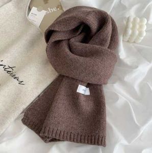 Sjaals hoed glove set sjaal winter warm dik meisje kasjmier mooie eenvoudige gebreide sjaal dames