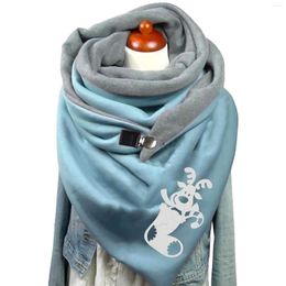 Sjaals hoofdsjaals voor vrouwen mode dames retro print bohemian sjaal sjaal driehoek winter warme pom dames wollen wollen
