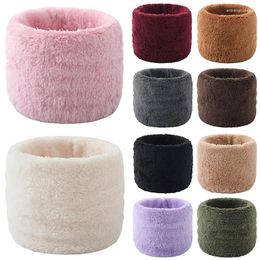 Écharpes col haut écharpe épaisse Snood neutre chaud résistant au froid confortable doux velours cou enfant en bas âge hiver collier en peluche