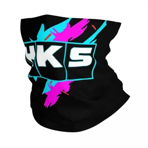 Couverture de cou bandana hks bandana puissance imprimée et sportive Performance Turbo Logo Balaclavas Enveloppement écharpe chaude pour hommes lavables