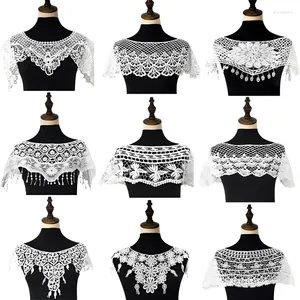 Sjaals Hollow Gehaakte Kant Valse Kraag Cape Shell Patroon Pullover Shawl Wrap Kwasten Decor Zomer Jurk Mode Accessoires