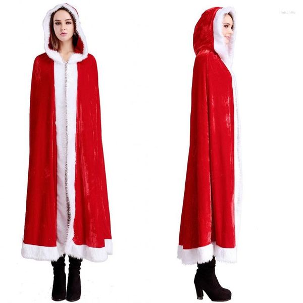 Bufandas Capucha Capa Terciopelo Cabo Adulto Halloween Con Capucha Traje Medieval Navidad Para Mujeres