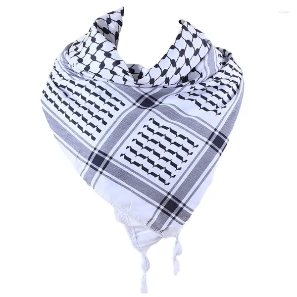 Foulards Houndstooth Écharpe Châle Pour Hommes Femmes Multifonctionnel Tête Unisexe Shemagh Polyvalent En Plein Air Quotidien Usure