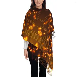 Sjaals Integrated Circuit Dames Pashmina Sjaal Wraps Fringe Sjaal Lang Groot