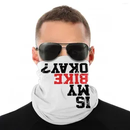 Sjaals Is My Bike Oké Grappige sjaal Nekgezichtsmasker Heren Dames Mode Buisvormige bandana's Veelzijdigheid Hoofdband Outdoor Wandelen