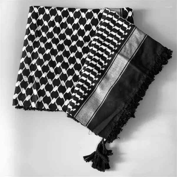 Foulards Jacquard Modèle Keffiyeh Foulard Cravate Tête Enveloppement Pour Mâle Po Props