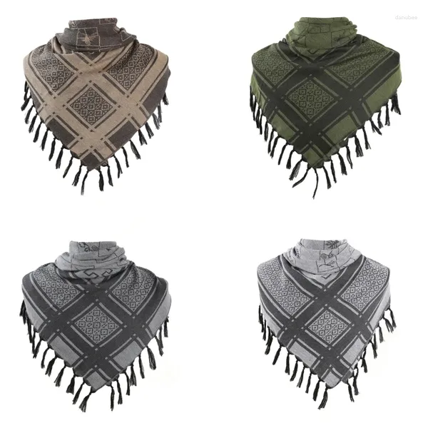 Bufandas Jacquard Patrón Keffiyeh Cabeza de la cabeza árabe para aventuras al aire libre