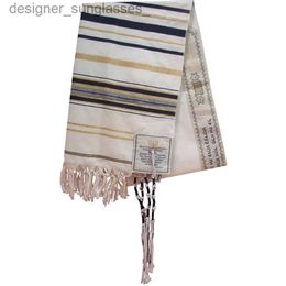 Foulards JKRISING Messianique Je Tallit Bleu et Or Prière Shl Talit et Talis Sac Prière foulardsL231101