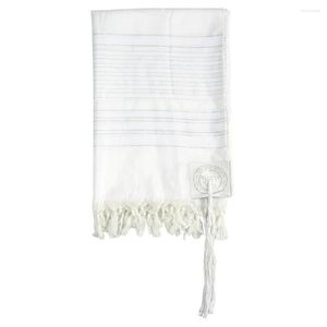 Sjaals Judaica Israël Joodse Talit Wit polyester groot formaat Gebed Shawl Tallit