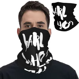 Écharpes karl qui slogan bandana couvre couvre masque imprimé foulard chaud cyclisme pour les hommes femmes adultes hiver