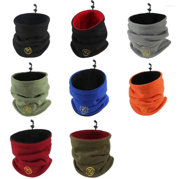 Les foulards gardent le cou chaud gaiter couleurs de couleur unie enlecelle collier à l'épreuve du froid Masque Masque Camping d'hiver