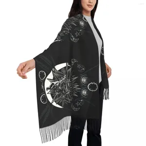 Sjaals bewaar warme sjaal herfst vintage symbool sjaals wrpas mystic zon print aangepaste diy bandana dames head