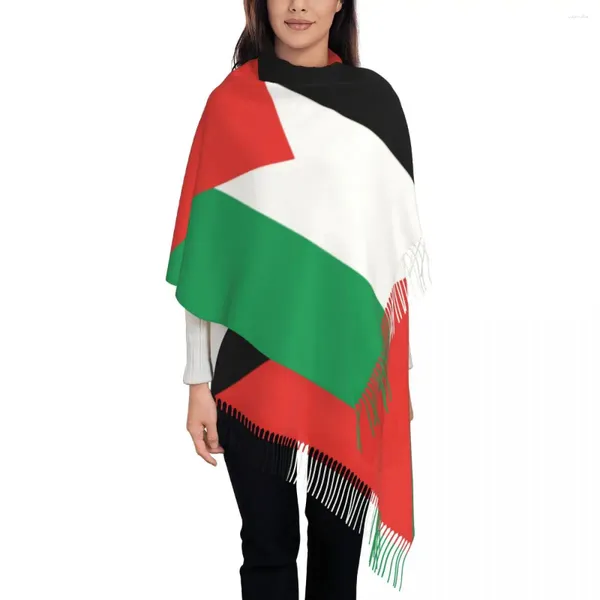 Foulards garder au chaud écharpe drapeau d'hiver de la Palestine châles Wrpas pays personnalisé Bandana tête de femme