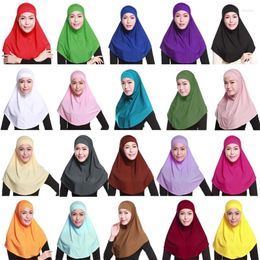 Bufandas kiki algodón 2 unids hijab con capucha de tubo musulmán estiramiento color sólido turbante cubierta completa chal sombrero cobertura de cuello para mujeres