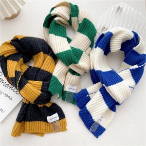 Écharpes tricotées écharpe pour femmes rayé longue hiver chaud cou chaud léger enveloppement