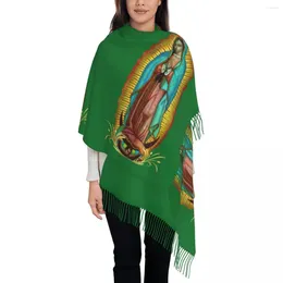Sjaals dames sjaal outdoor maagdelijk Maria groot met lange kwade Mexicaanse y2k grappige sjaals en wikkel winter grafische fout
