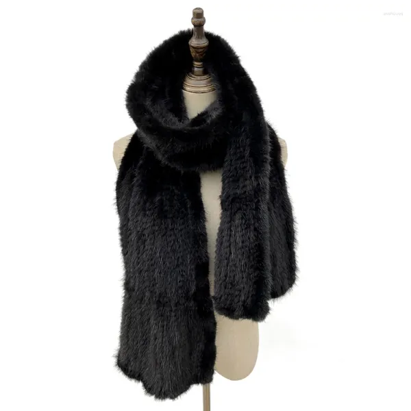 Foulards Lady main écharpe tricotée châle hiver femmes chaud véritable silencieux mode long style foulard