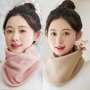 Écharpes d'agneau polaire pour femmes hiver chaud faux col écharpe en peluche bavoir Snood femme coupe-vent enveloppement cou Protection polaire